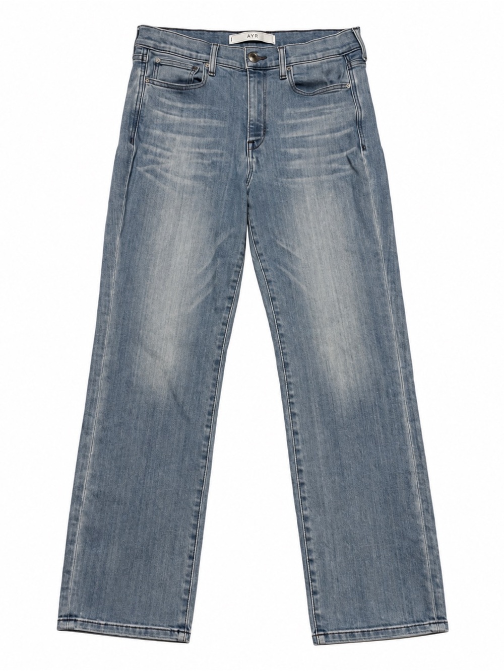 AYR Women's Straight Leg Jeans in Faded Blue